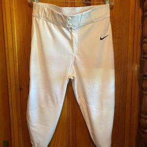 Nike Pro White Baseball Pants